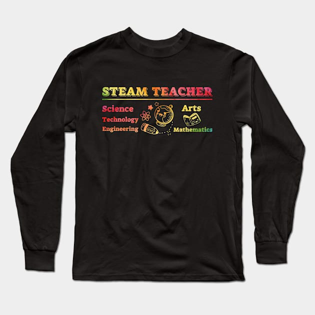 STEAM Teacher Back to School STEM special Long Sleeve T-Shirt by Albatross